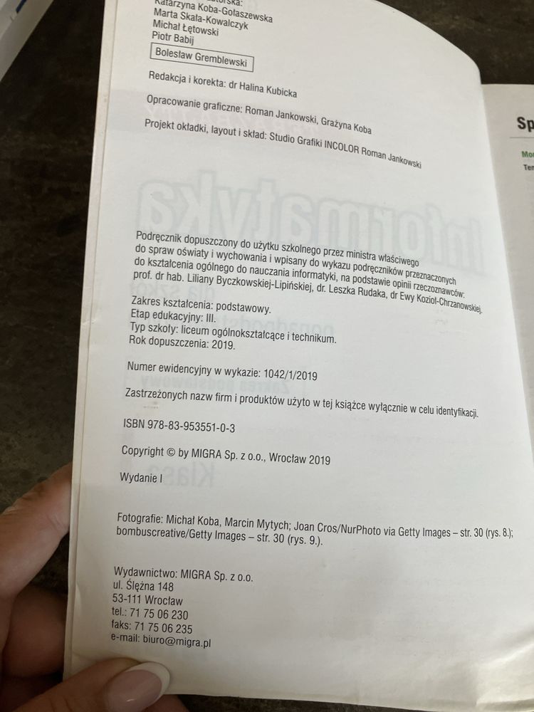 Informatyka klasa 1