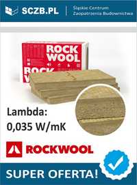 Wełna fasadowa elewacyjna ROCKWOOL Frontrock Super 5cm 10cm 100mm 20cm