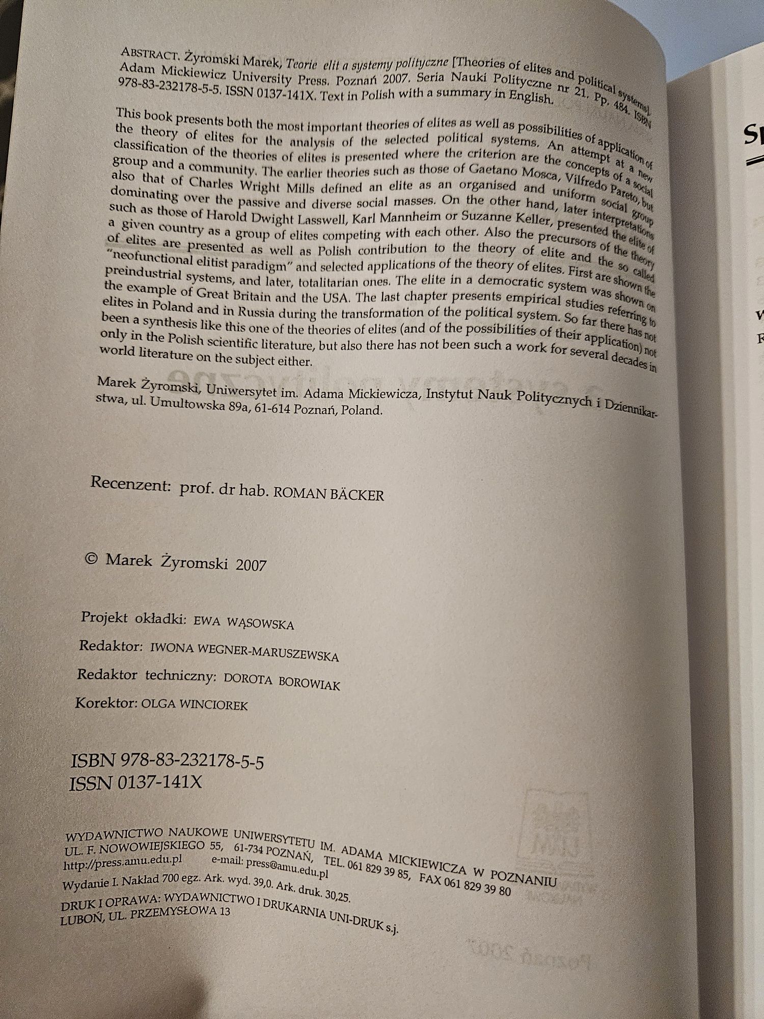 Teoria elit a systemy polityczne