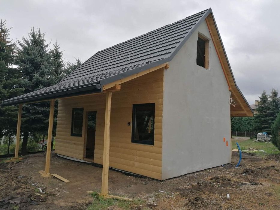 Dom domek 35 M2 całoroczny letniskowy mieszkanie działka Montaż