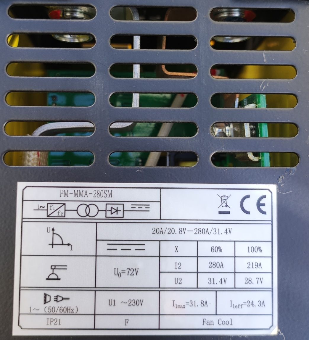 Spawarka inwertorowa 280A PM-MMA-280SM