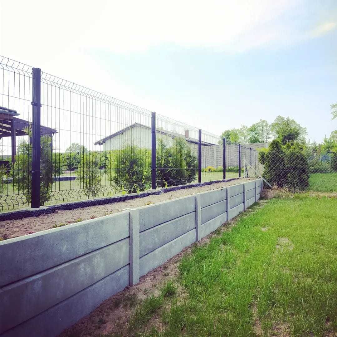 Nowoczesne ogrodzenie betonowe, różne wzory, raty, darmowa wycena