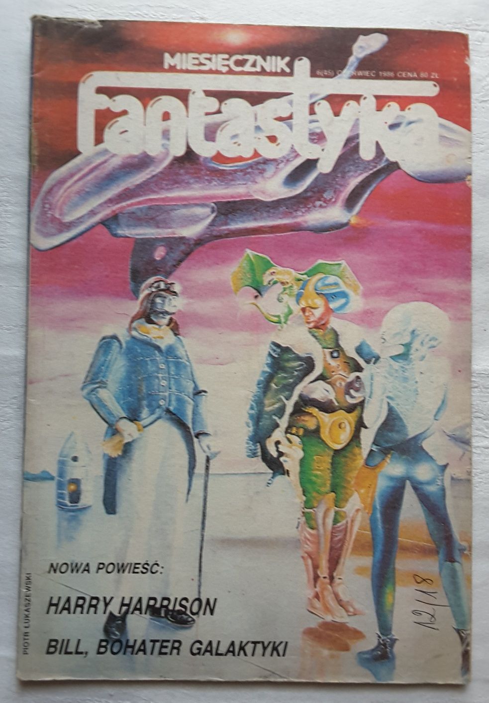 Czasopismo Fantastyka nr 6 (45) Czerwiec 1986