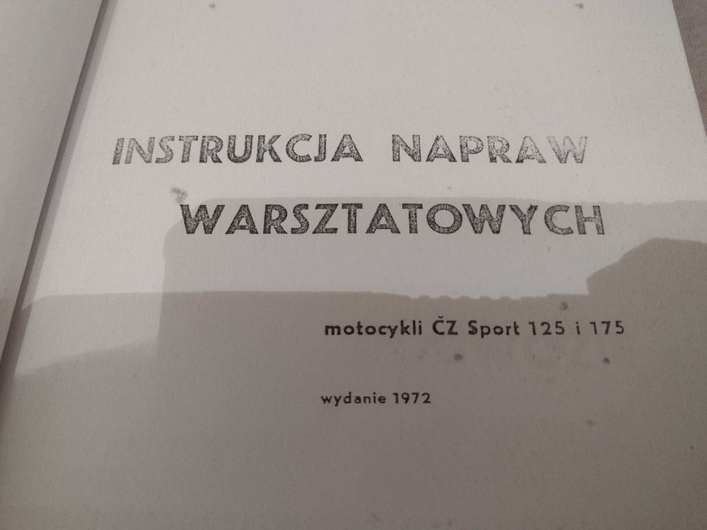 Jawa Cz Sport 125 175 Instrukcja Napraw Warsztatowych 1972 Pl Naprawa