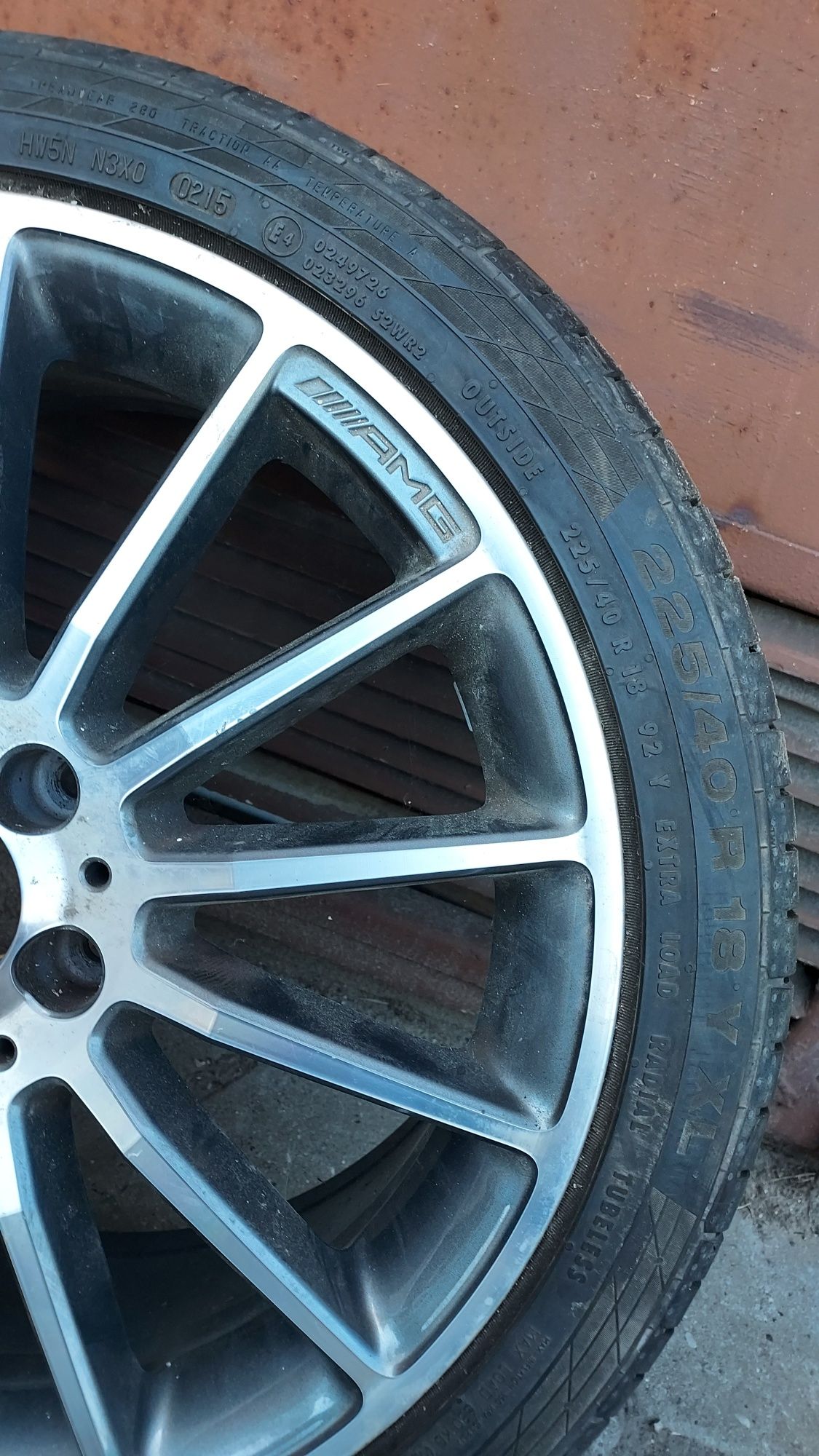 Oryginalne Koło Mercedes-Benz B-klasa AMG W176 225/40R18 Conti 8mm