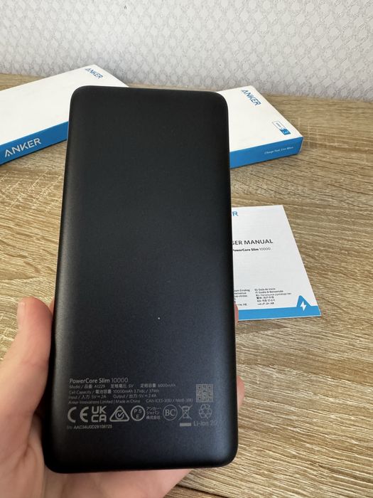 портативний зарядний пристрій Anker PowerCore Slim 10000