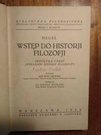 Wstęp do historji filozofji - Hegel 1924