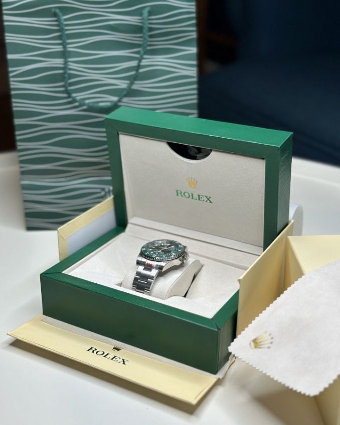 Годинник ролекс rolex submariner date green