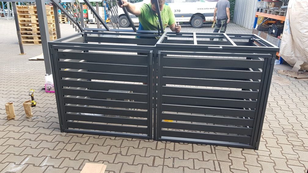 Zabudowa koszy na śmieci