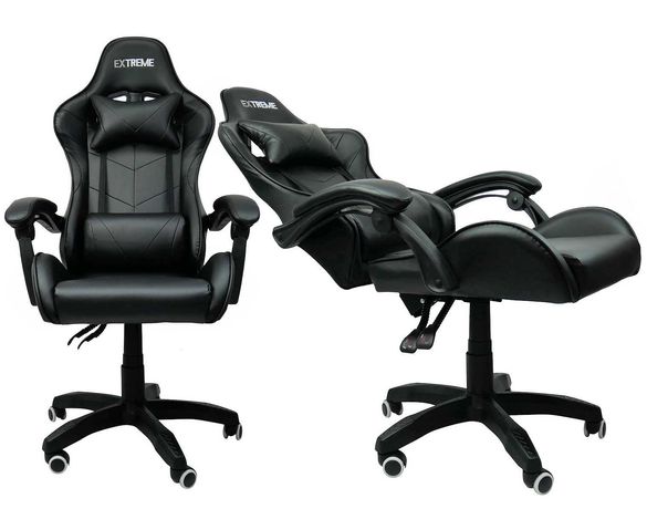 Fotel dla Graczy Gamingowy - Extreme RX Czarny z poduszkami