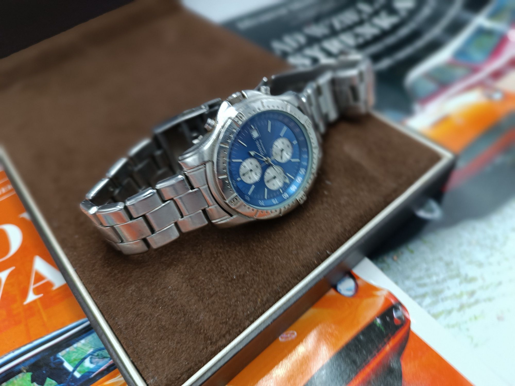 Zegarek fossil blu chronograf quartz