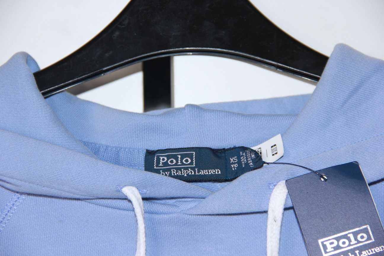Ralph Lauren niebieska błękitna bluza damska z kapturem xs 34 36 s