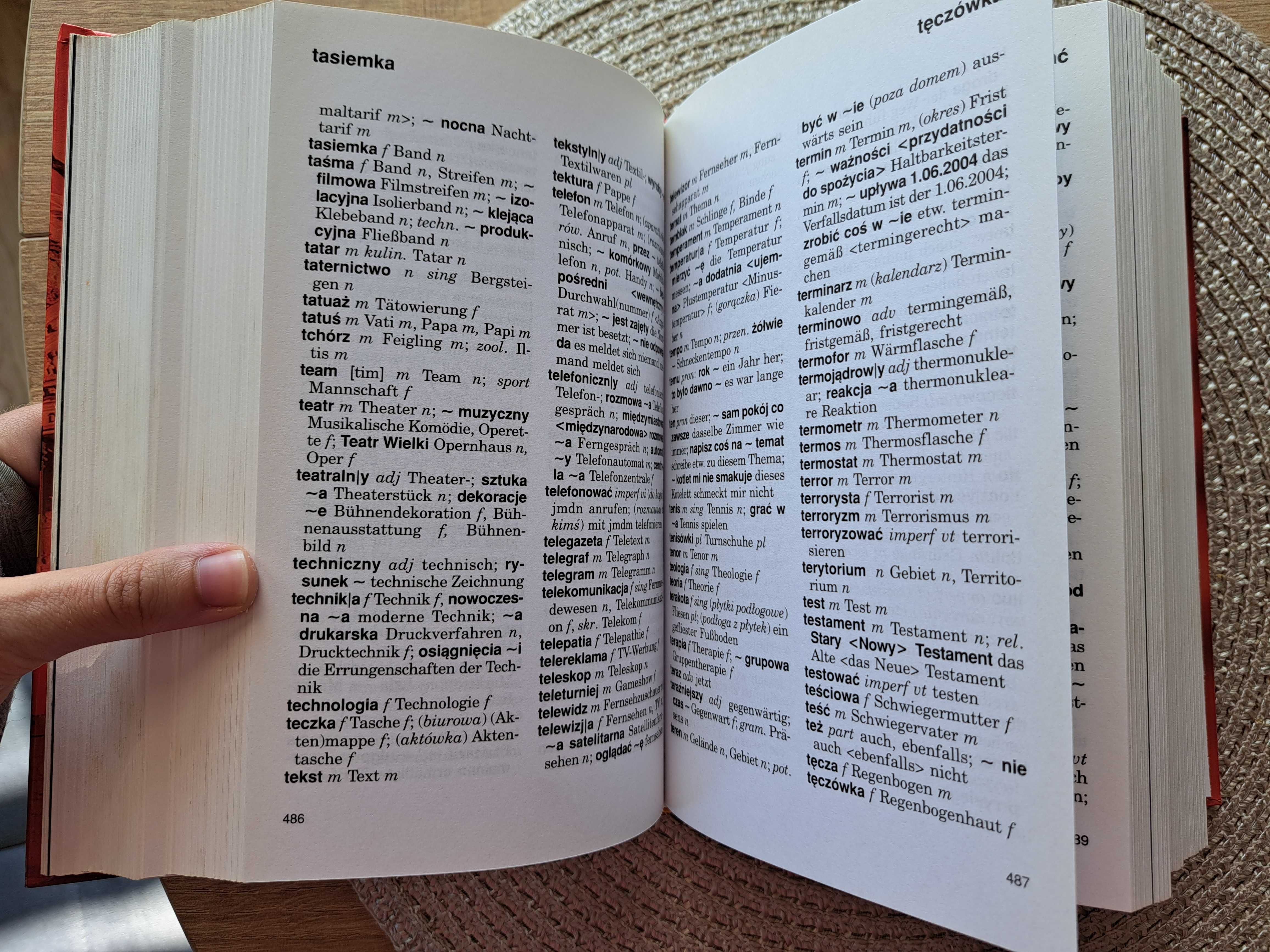 Słownik niemiecko-polski + idiomy + gramatyka
