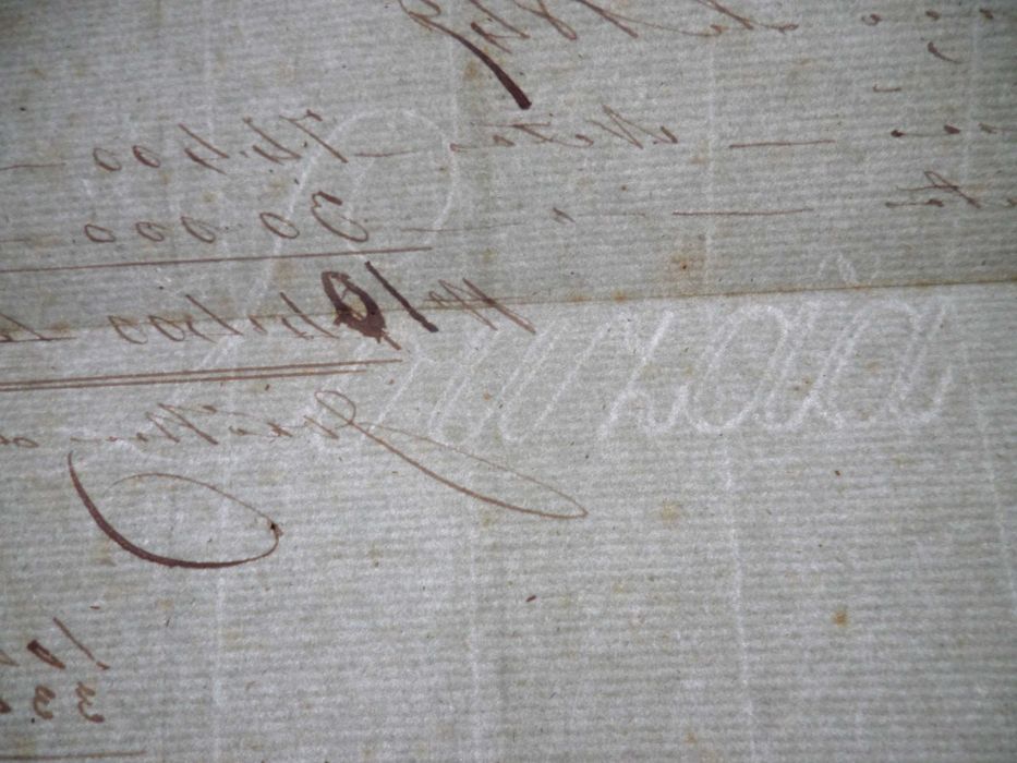 Documento / Recibo  manuscrito , ano  1849