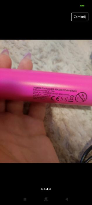Szczotka prostująca do włosów Cosmopolitan prostownica