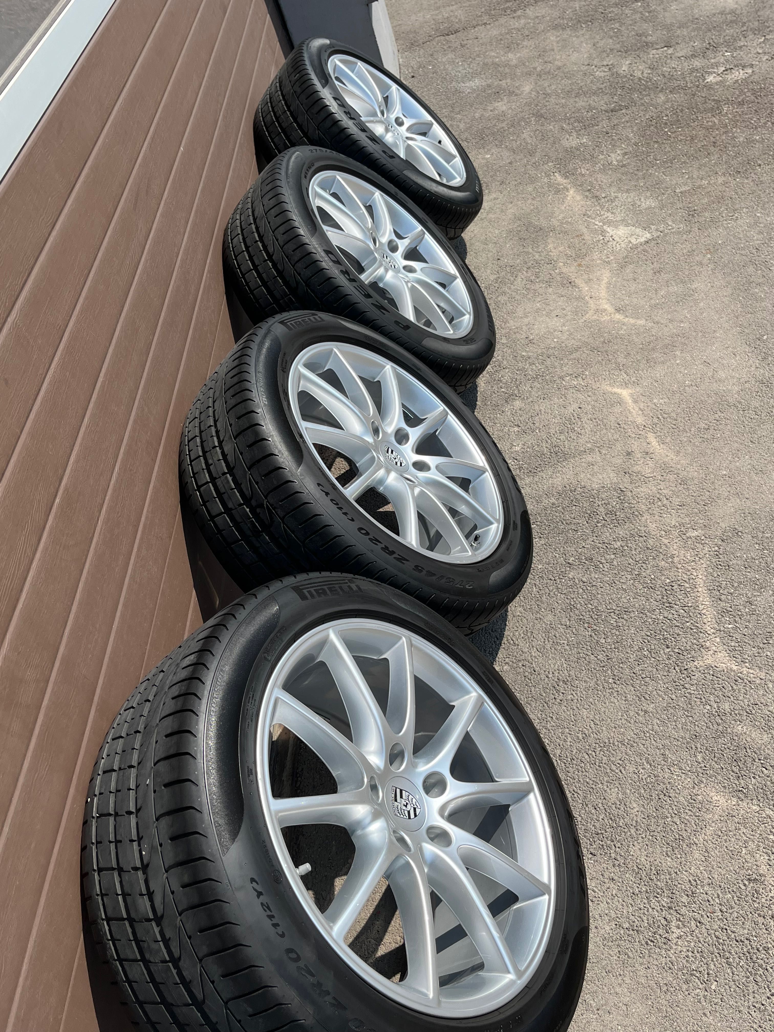 Koła alufelgi 5x130 20 Porsche Cayenne 9Y0 OEM +  Pirelli r20 90% 2024