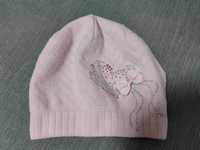 Лёгкая розовая красивая шапочка шапка для девочки 48-50 12-18