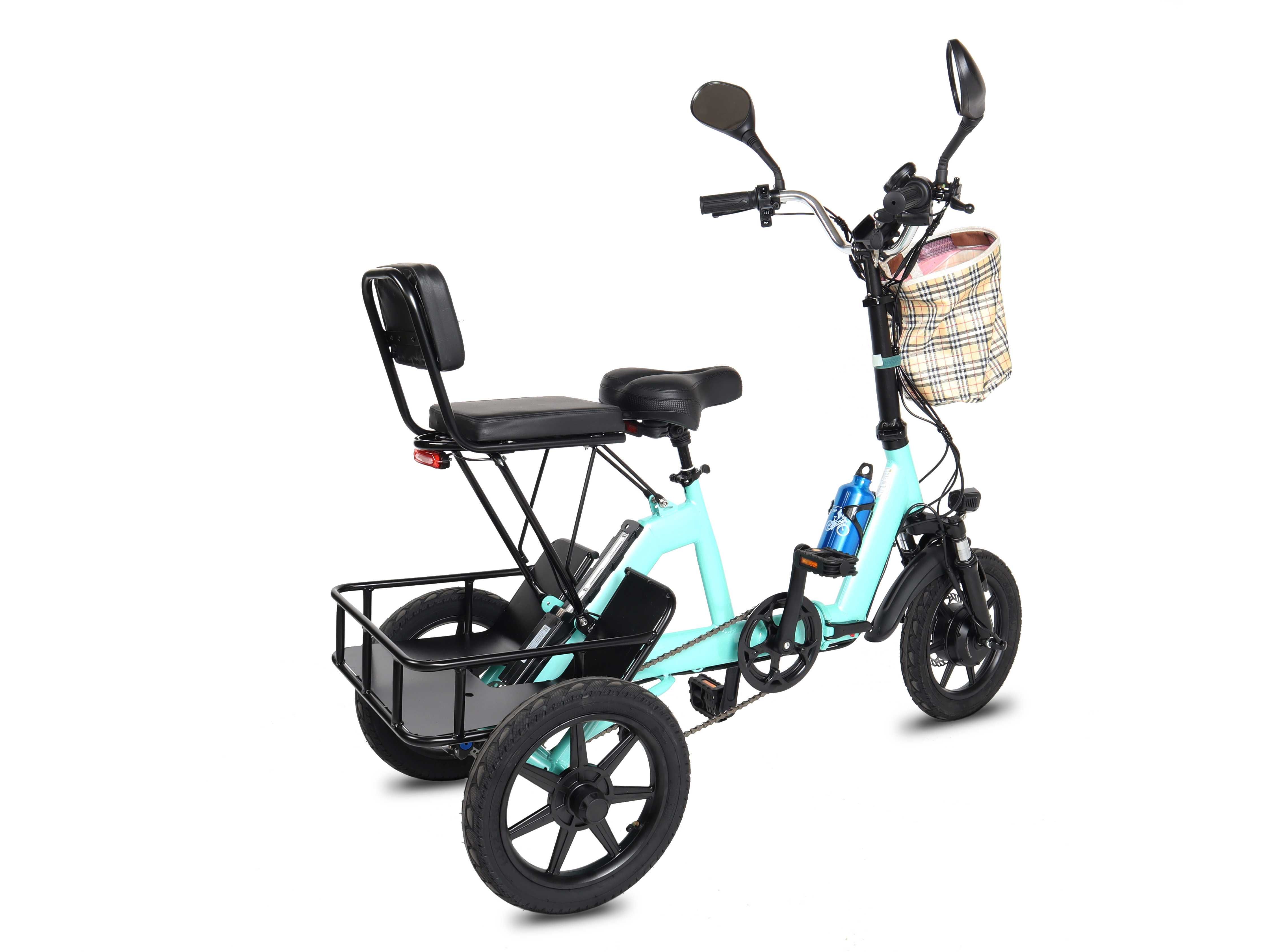 Складний Триколісний електровелосипед VELOMOTOR COMFORT CARGO