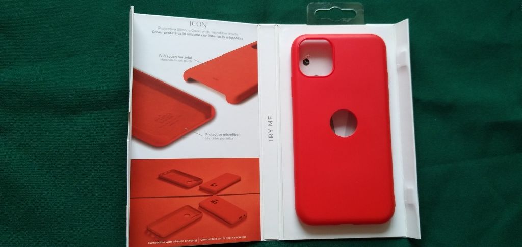 etui puro icon iPhone 11  czerwone
