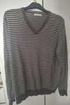 Szary Sweter w paski - TCM XL