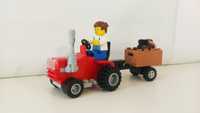 Lego Moc traktorek ursus c330 z przyczepką