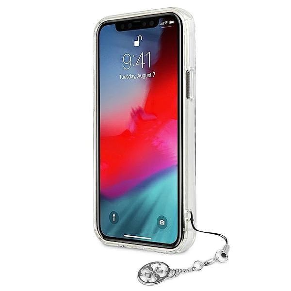 Etui Guess 4G Silver Charms Collection na iPhone 12 Pro Max - przezroc