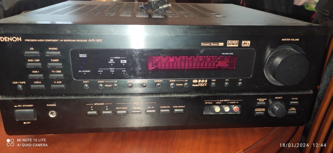 amplificador denon avr 1802 com comando