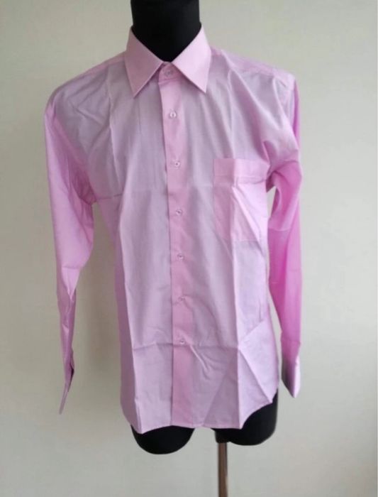 Koszula męska nowa 43 rozmiar 176-182 wzrost  kolor róż długi rękaw