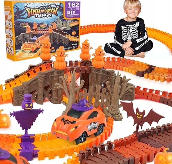 Tor wyścigowy świecący  Halloween  samochód