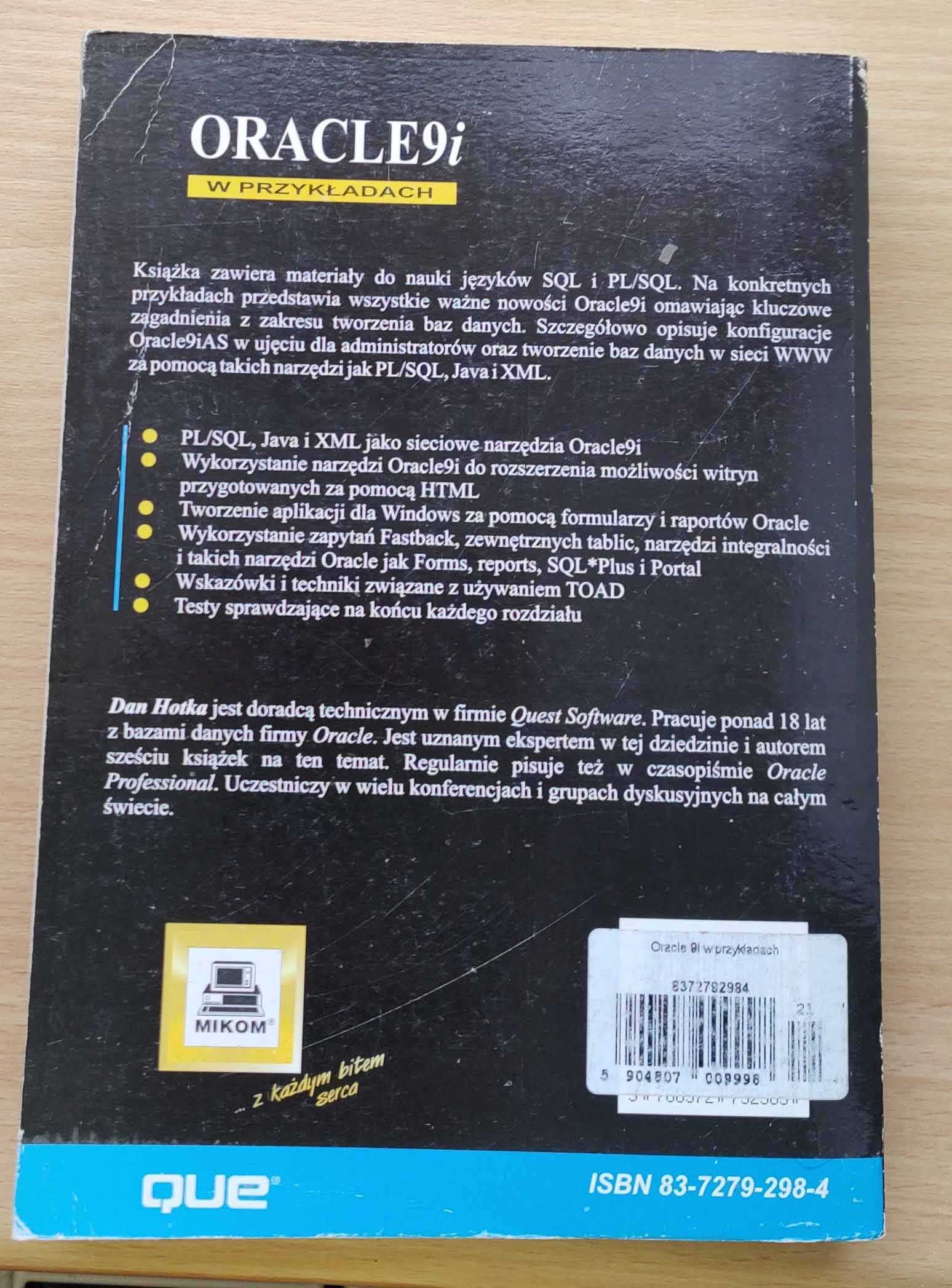 Oracle 9i w przykładach - Dan Hotka