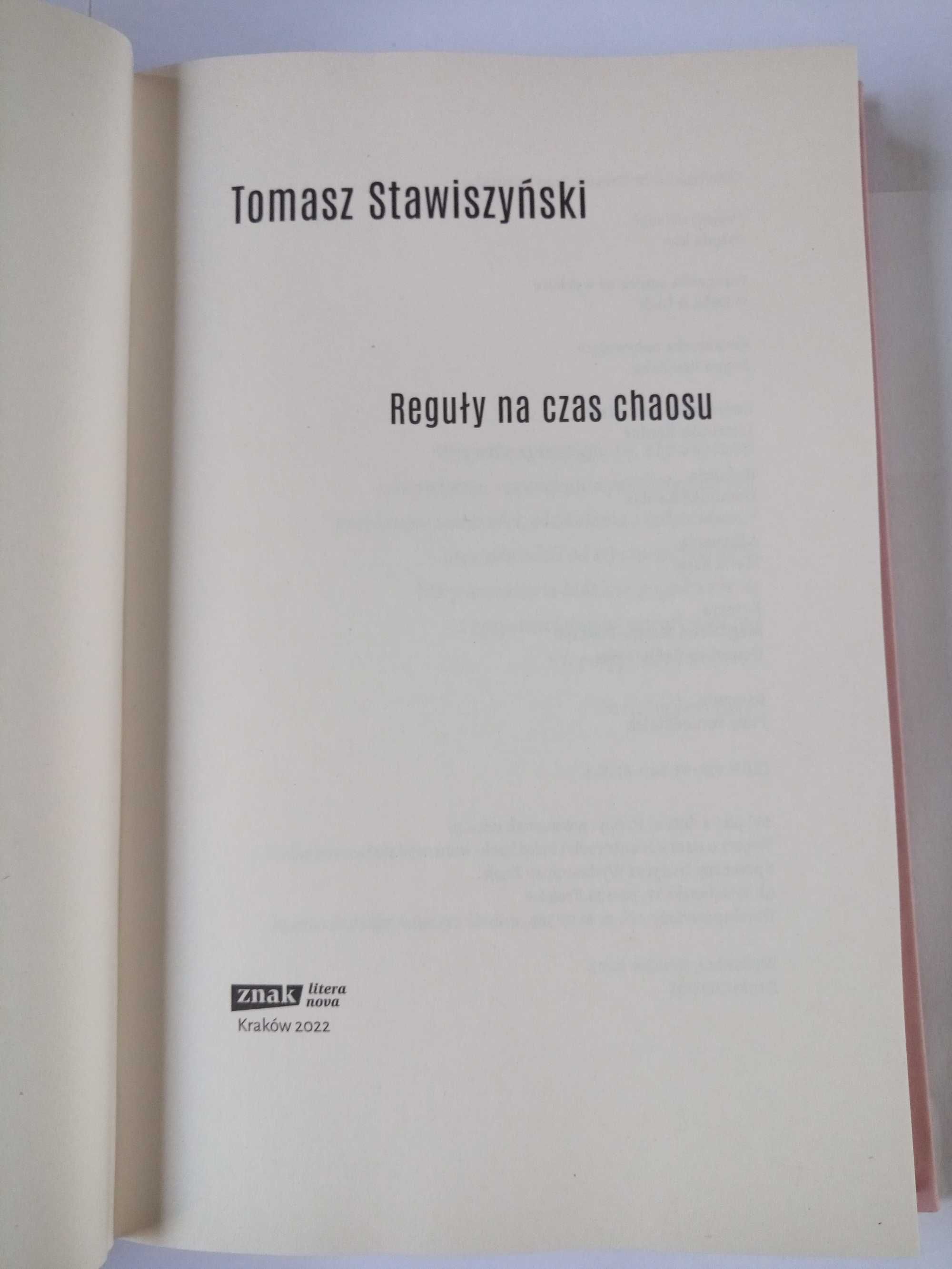 Książka Reguły na czas chaosu - Tomasz Stawiszyński