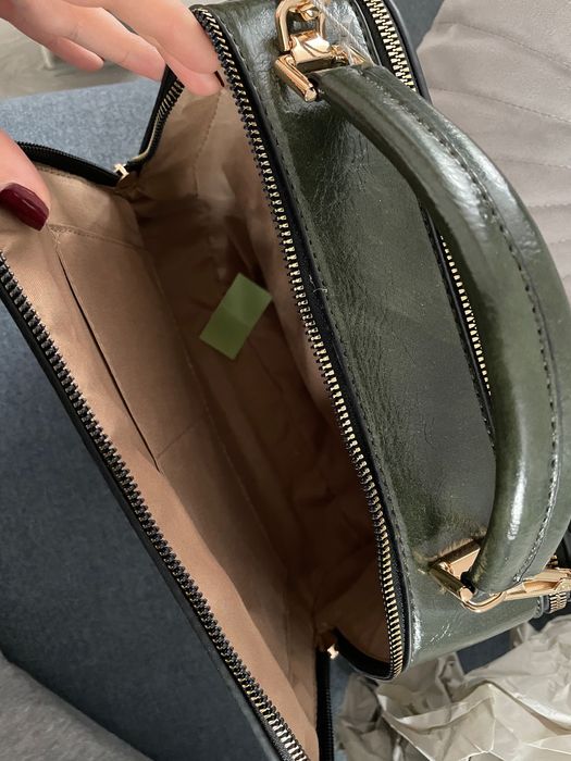 ciemnozielona torebka