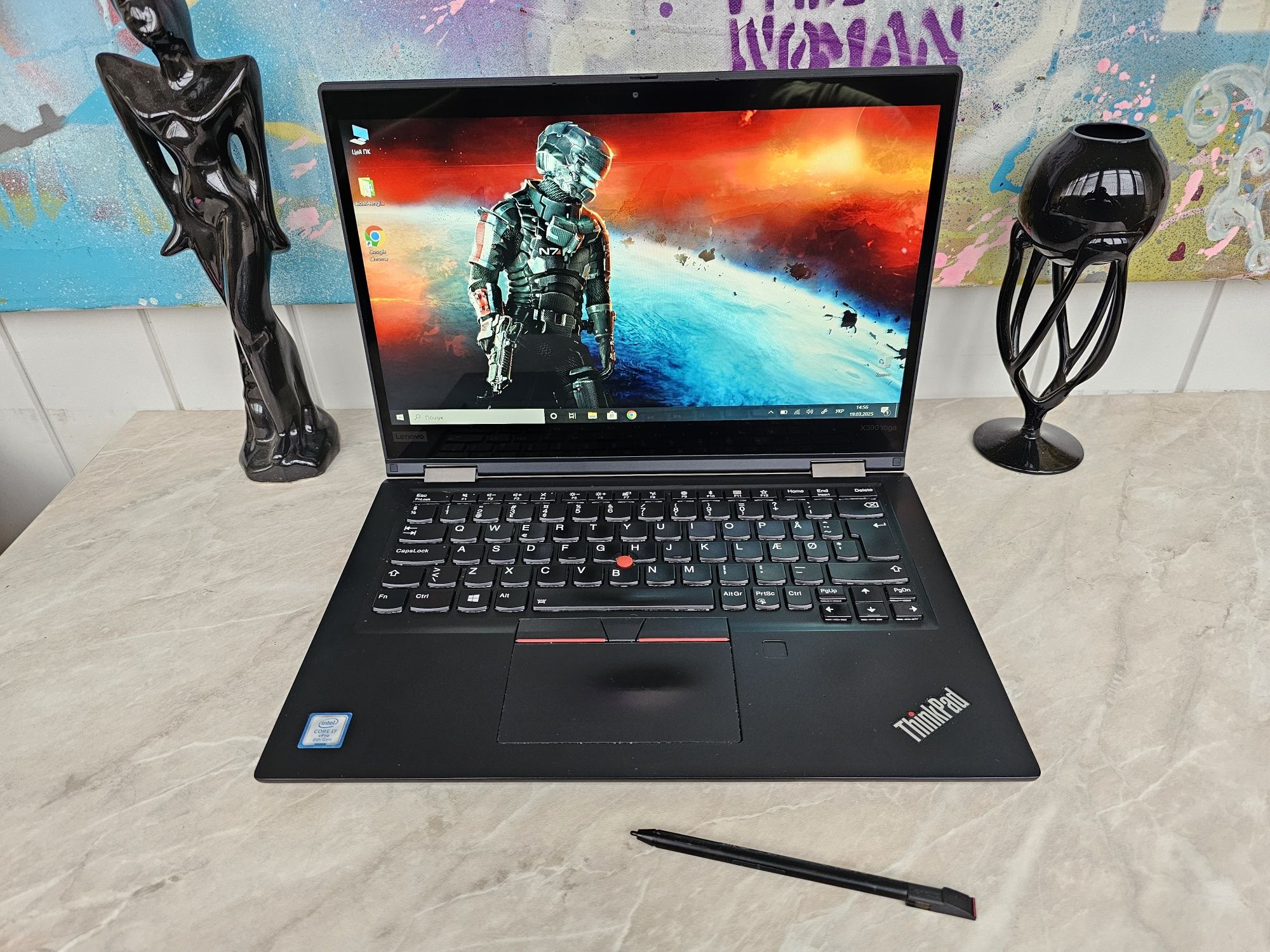Сенсорний ноутбук-трансформер Lenovo x390 Yoga