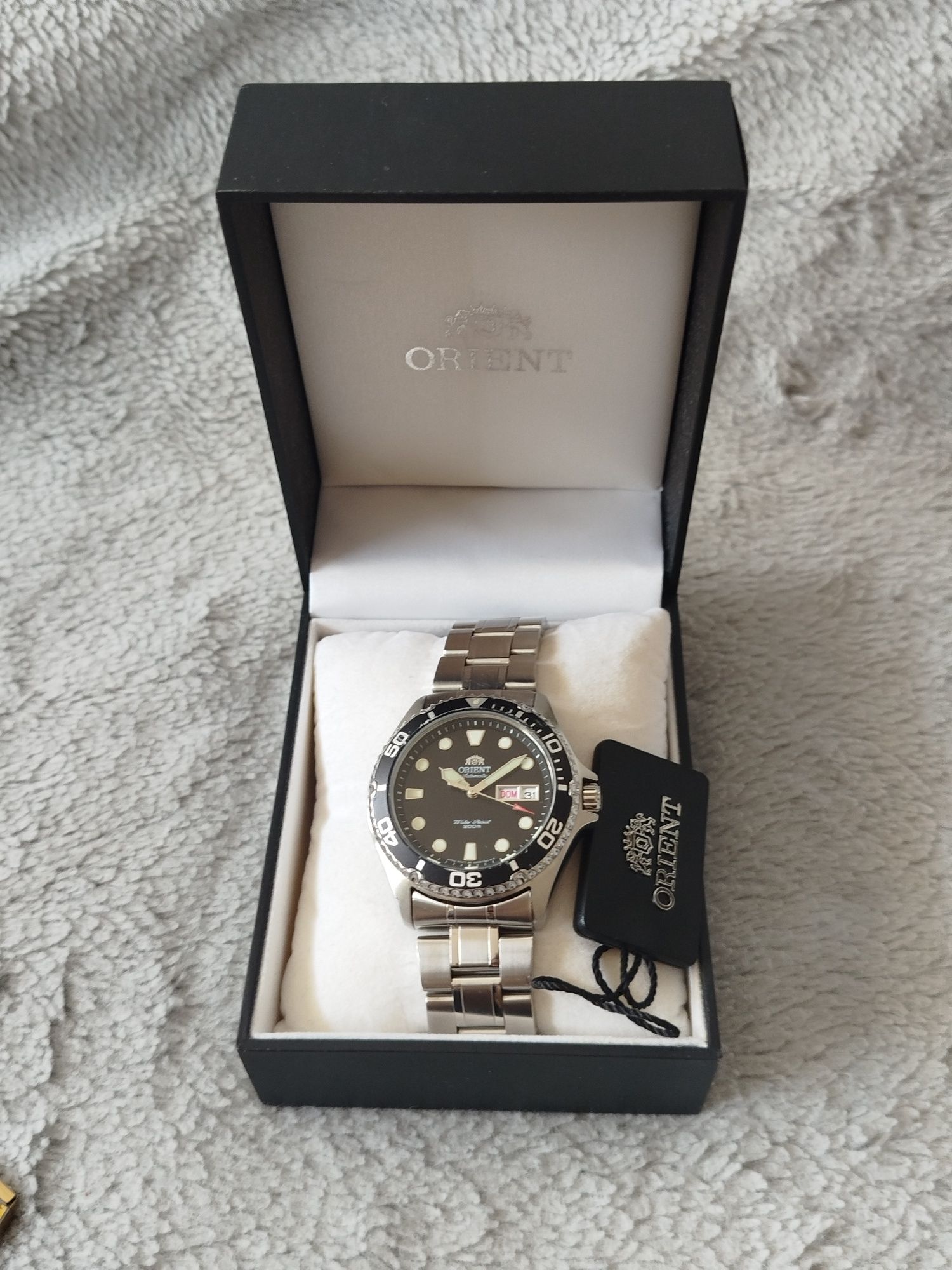 Zegarek Orient Automatic Ray II FAA02004B9 Diver silver black men's