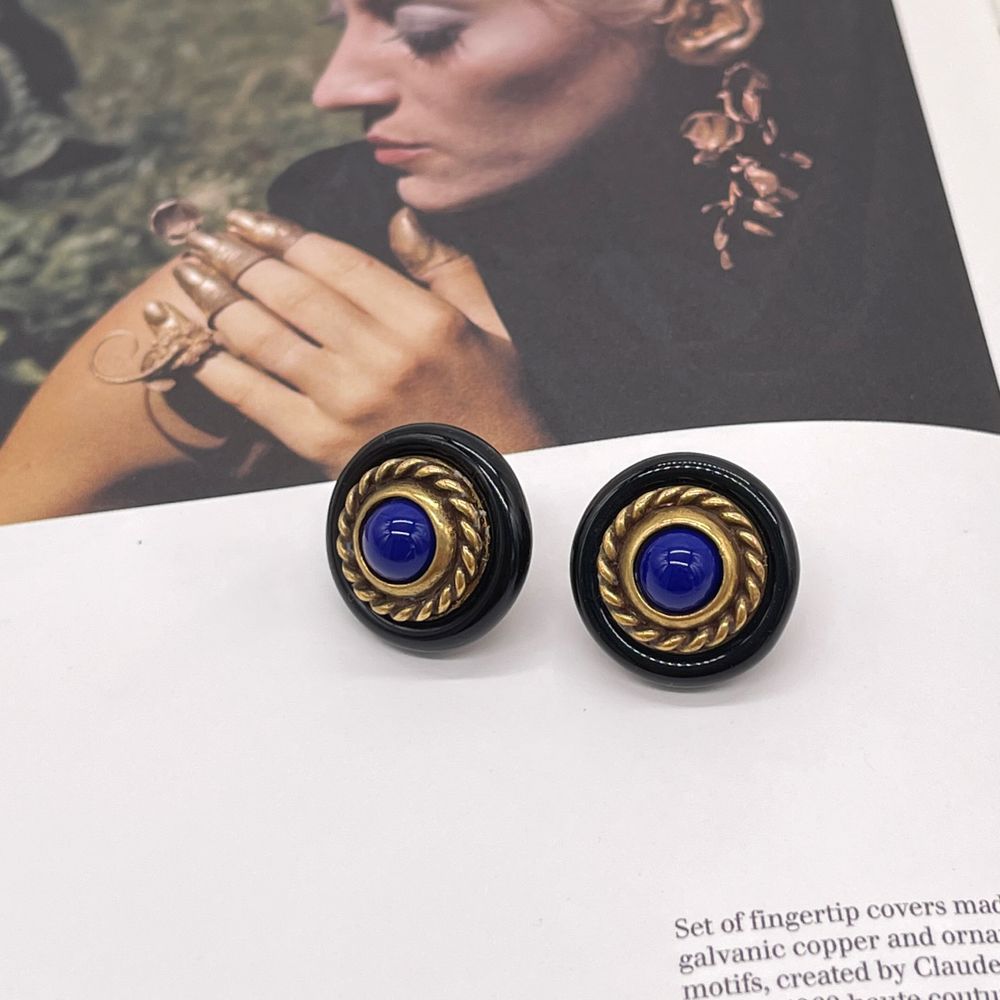 Вінтаж Сережки Yves Saint Laurent. Винтажные серьги YSL. Винтаж