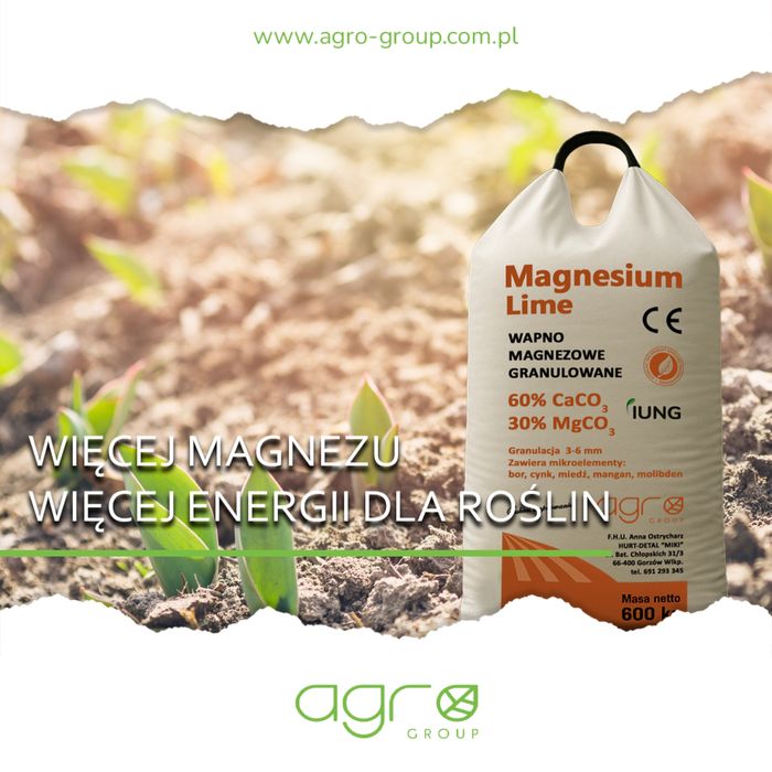 Wapno granulowane kredowe i magnezowe oraz czarna  kreda PRODUCENT