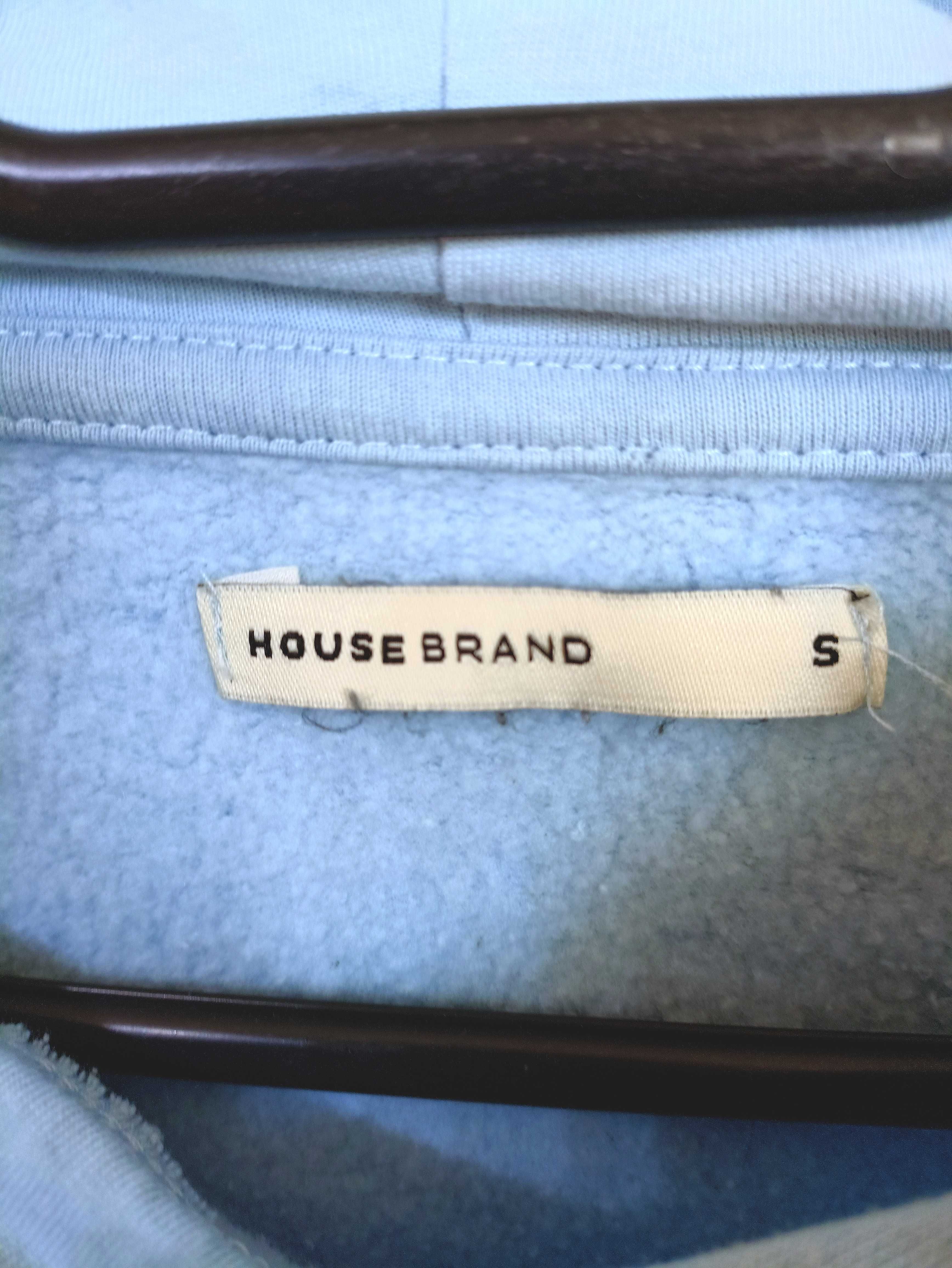 Bluza z kapturem House Brand roz. S kolor niebieski stan bardzo dobry