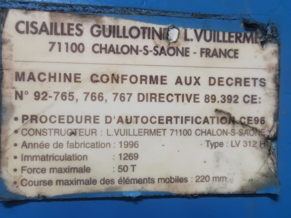 Guilhotina LV 312 H