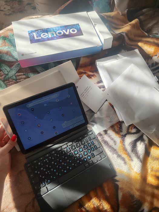 Планшет Ноутбук Леново! Хромбук Lenovo Blue Gray Chromebook.