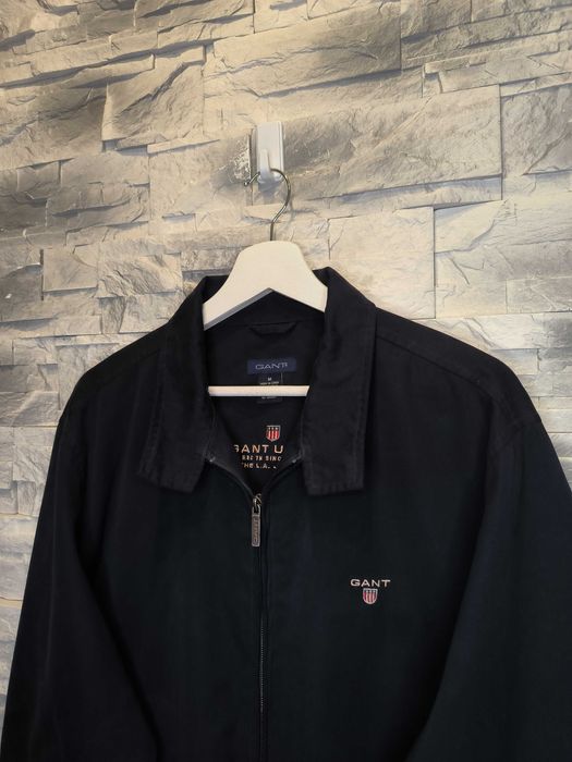 Kurtka Wiatrówka Gant Harrington Bomberka Granatowa Logo