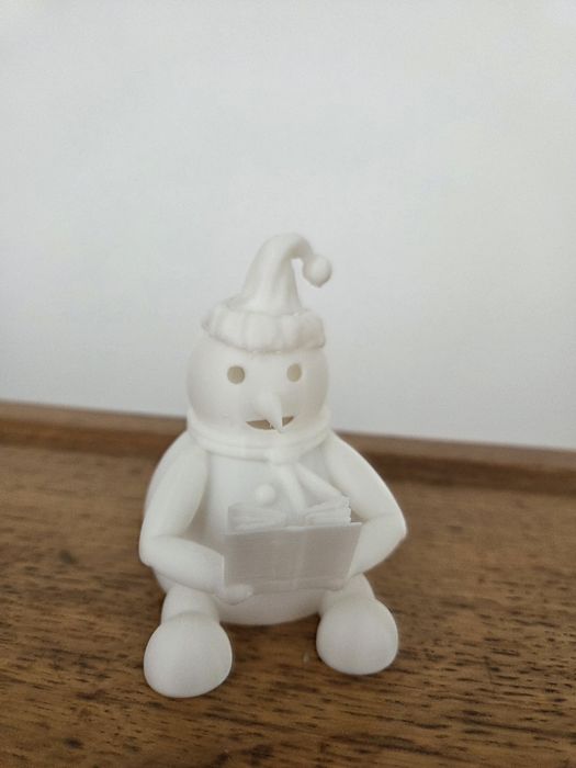 LED Tea Light Snowman Reader (Christmas]