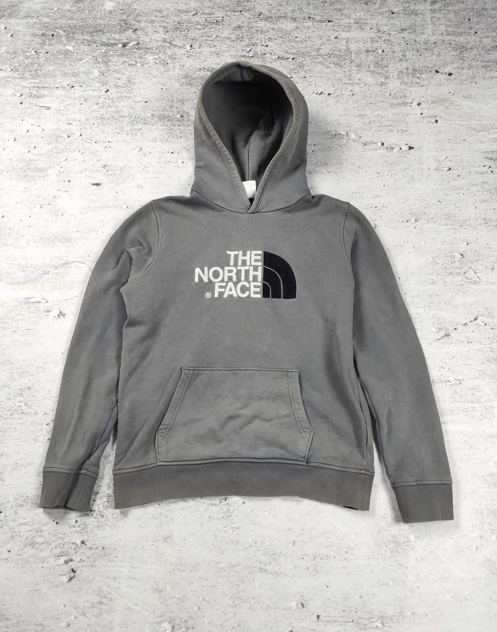 Bluza The North Face szara z kapturem hoodie junior damska r. XL