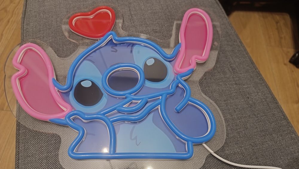 LED Neon Stitch z serduszkiem DISNEY