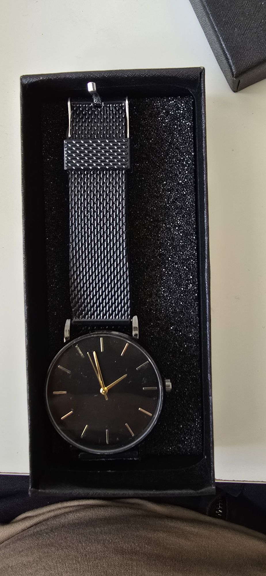 Conjunto relógio+pulseira+anel