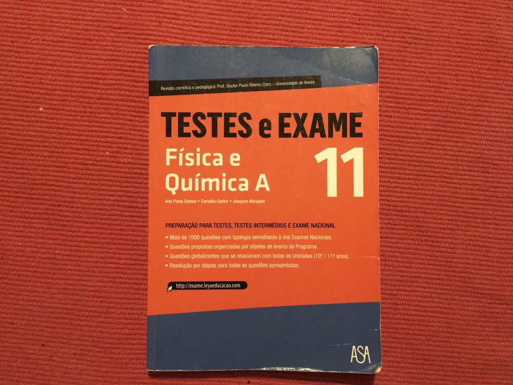 Livro de exames de Fisica e Quimica do 11 ano