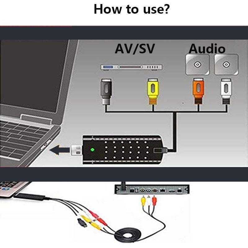 Placa de captura de Video USB para RCA / S-Video - Easycap