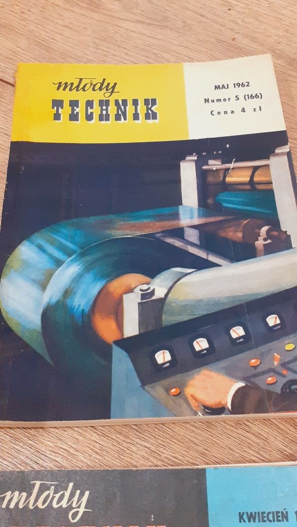Książki Młody Technik z 1962 -1967 z prl  4szt