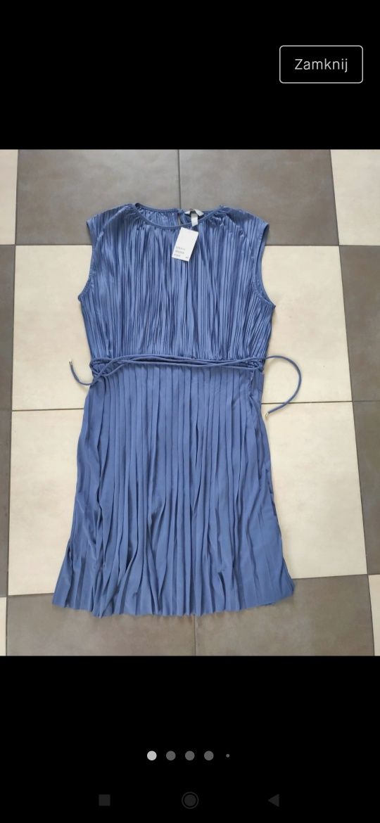 Sukienka niebieska L nowa z metką H&M
