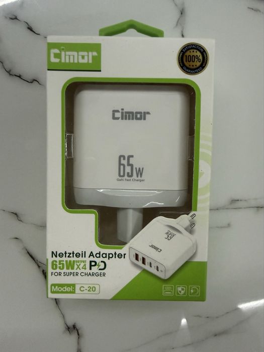 Ładowarka 65 W PD GaN – nowa, szybkie ładowanie (model C-20)