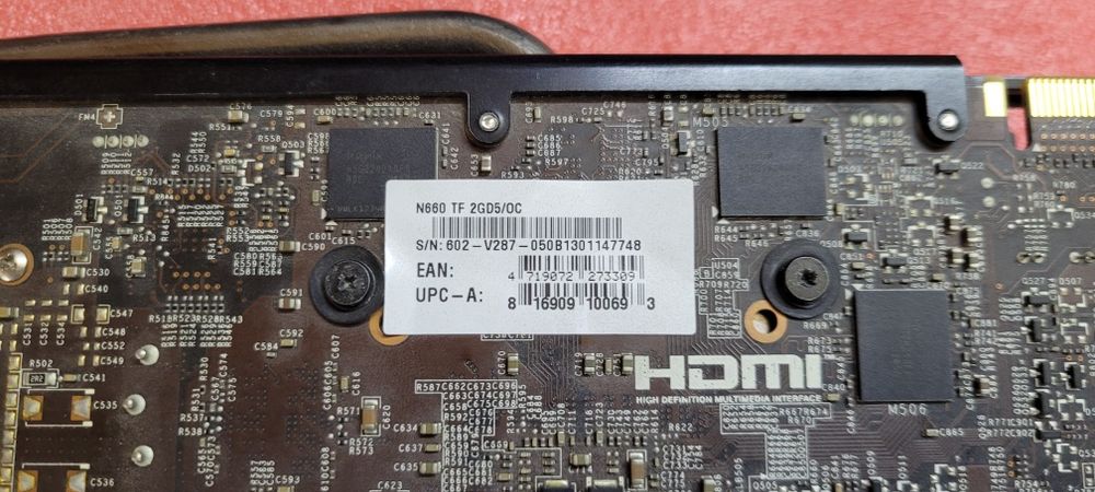 Відеокарта MSI PCI-Ex GeForce GTX 660 TF 2GB GDDR5 (192bit) робоча